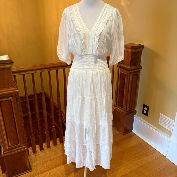 Tiered Boho Summer Coastal Dress Wmn’s M - Picture 1 of 10